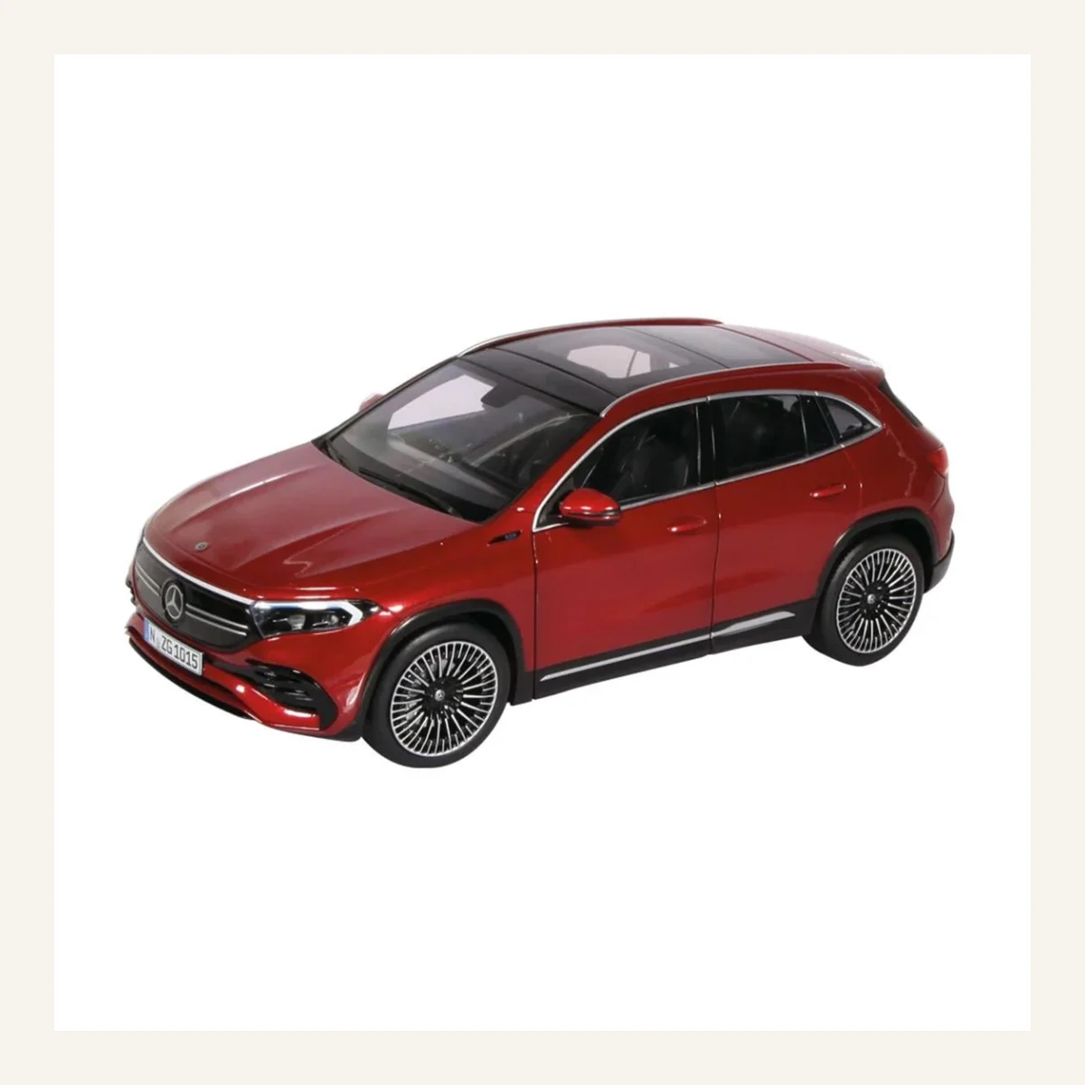 NZG 1015/11 1/18 Ölçek, Mercedes-Benz EQA Araba, Metalik Kırmızı