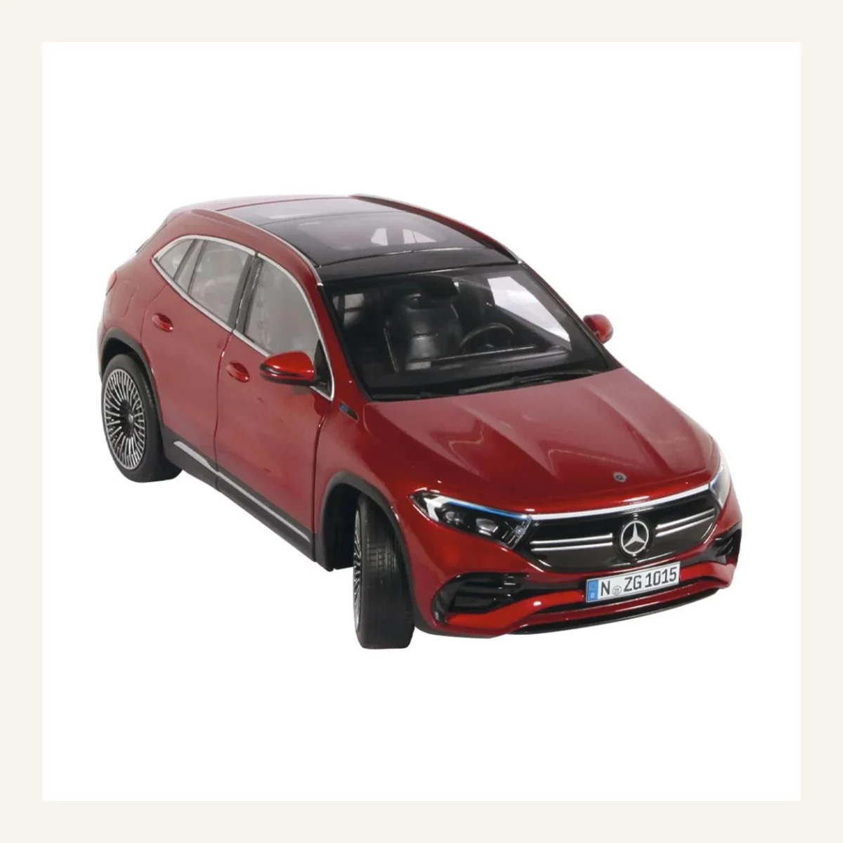 NZG 1015/11 1/18 Ölçek, Mercedes-Benz EQA Araba, Metalik Kırmızı