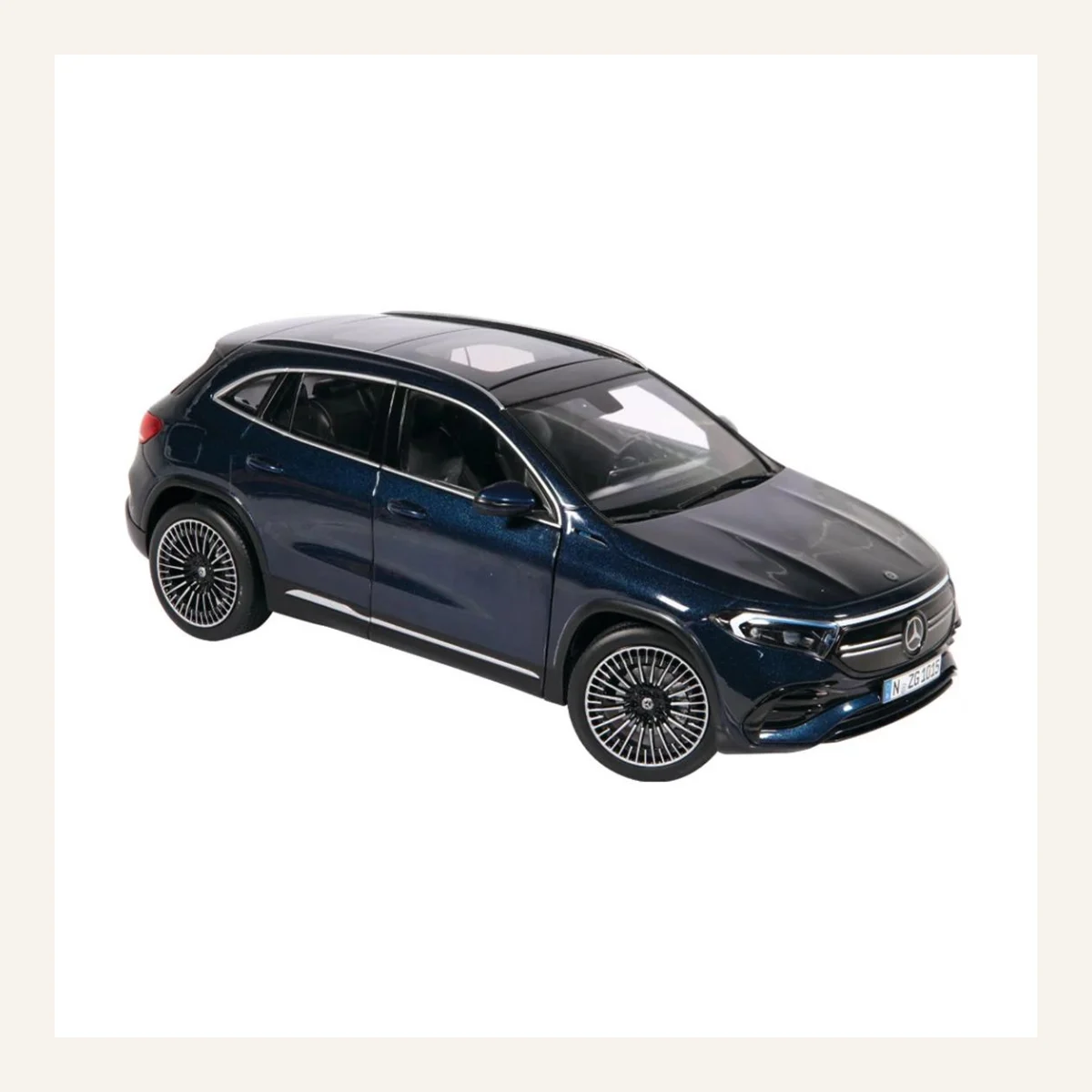 NZG 1015/21 1/18 Ölçek, Mercedes-Benz EQA Araba, Metalik Mavi